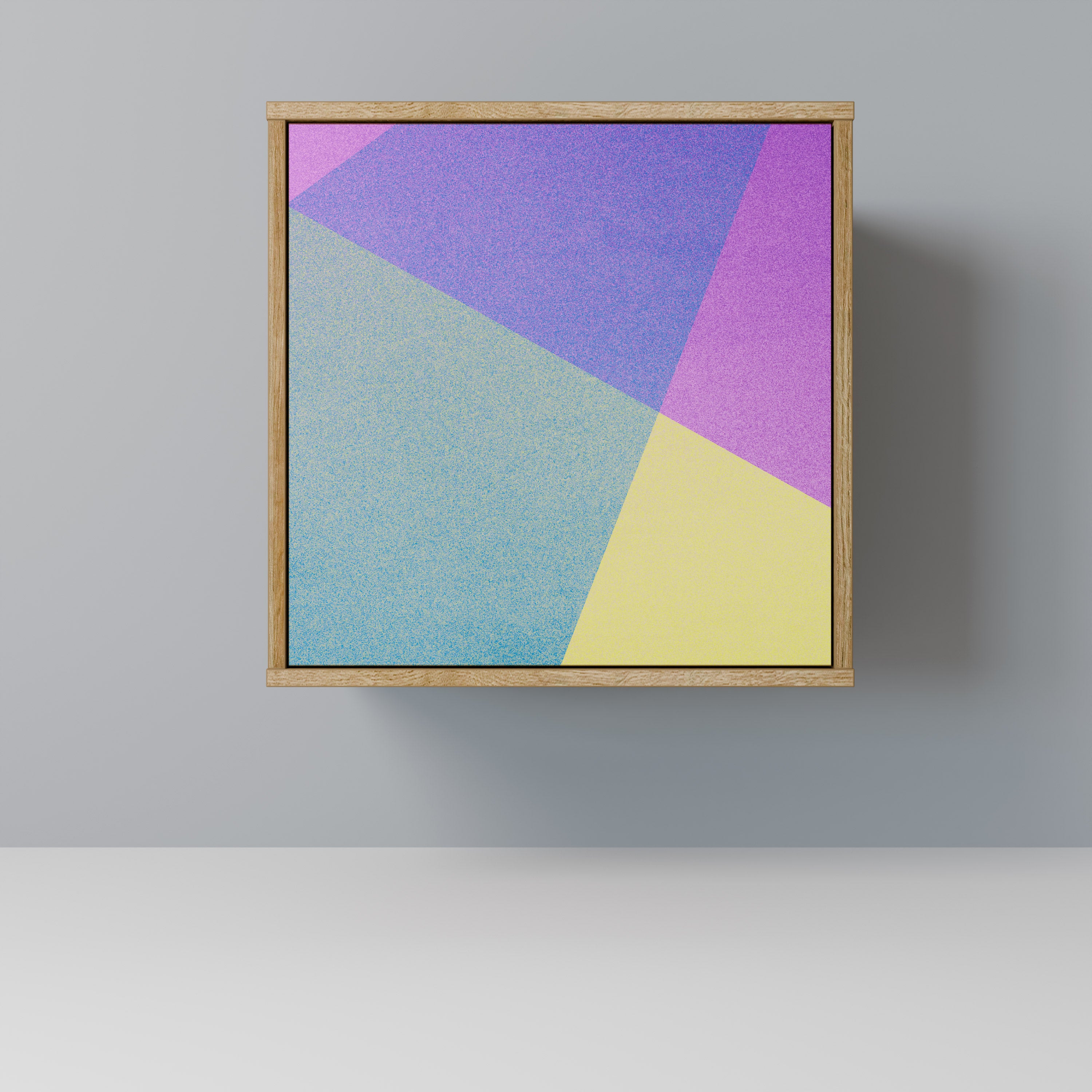 BRIGHT GEOMETRY Sideboard mit 1 Tür in Eiche-Optik