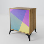 BRIGHT GEOMETRY Sideboard mit 1 Tür in Eiche-Optik