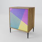 BRIGHT GEOMETRY Sideboard mit 1 Tür in Eiche-Optik