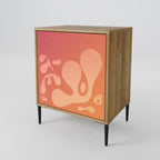 IRREGULAR PINK Sideboard mit 1 Tür in Eiche-Optik