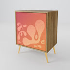 IRREGULAR PINK Sideboard mit 1 Tür in Eiche-Optik