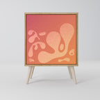 IRREGULAR PINK Sideboard mit 1 Tür in Eiche-Optik