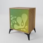 IRREGULAR BLUE Sideboard mit 1 Tür in Eiche-Optik