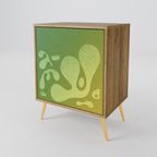 IRREGULAR BLUE Sideboard mit 1 Tür in Eiche-Optik