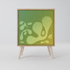 IRREGULAR BLUE Sideboard mit 1 Tür in Eiche-Optik