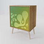 IRREGULAR BLUE Sideboard mit 1 Tür in Eiche-Optik