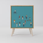 COLLECTIVE STREAM Sideboard mit 1 Tür in Eiche-Optik