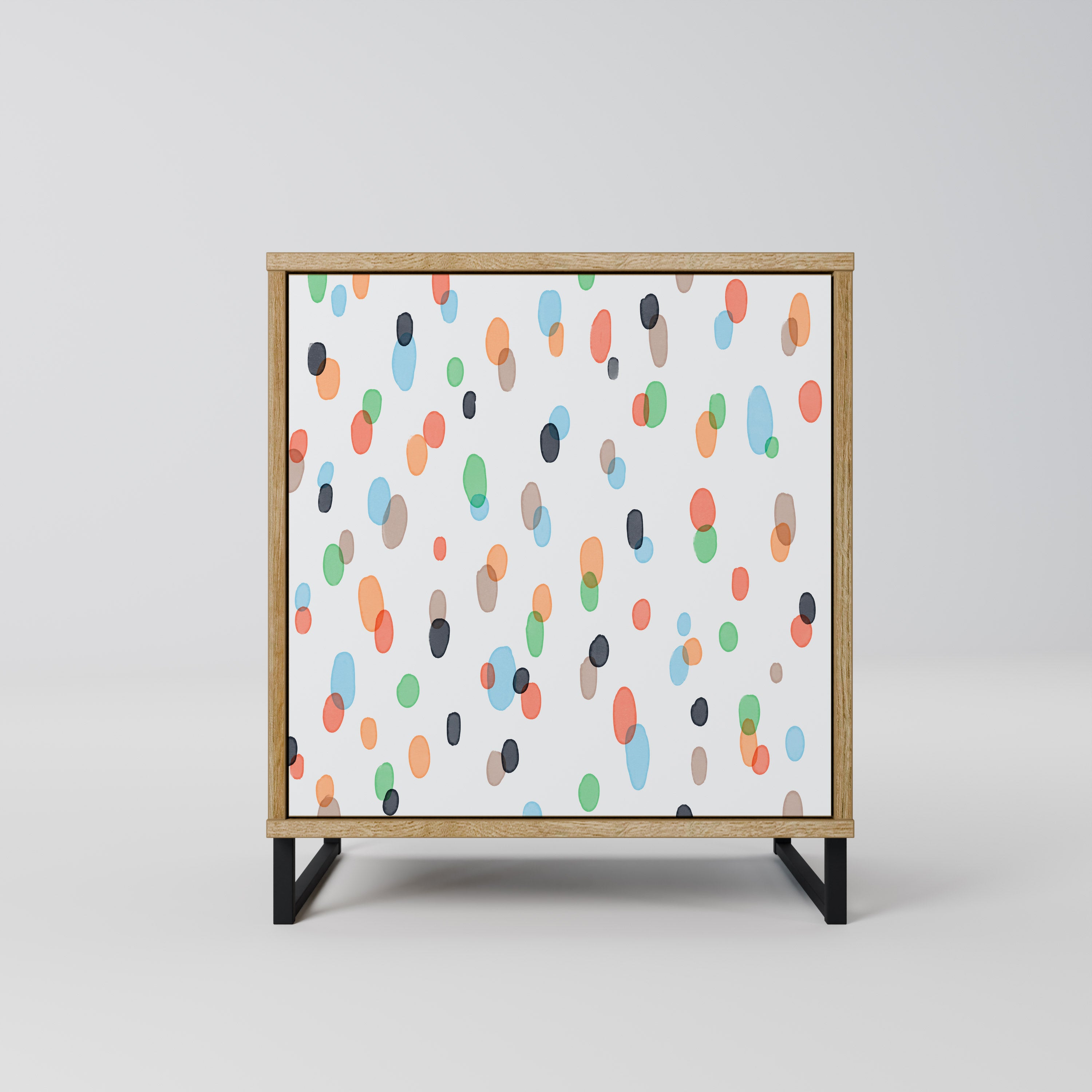 ENERGETIC SPOTS Sideboard mit 1 Tür in Eiche-Optik