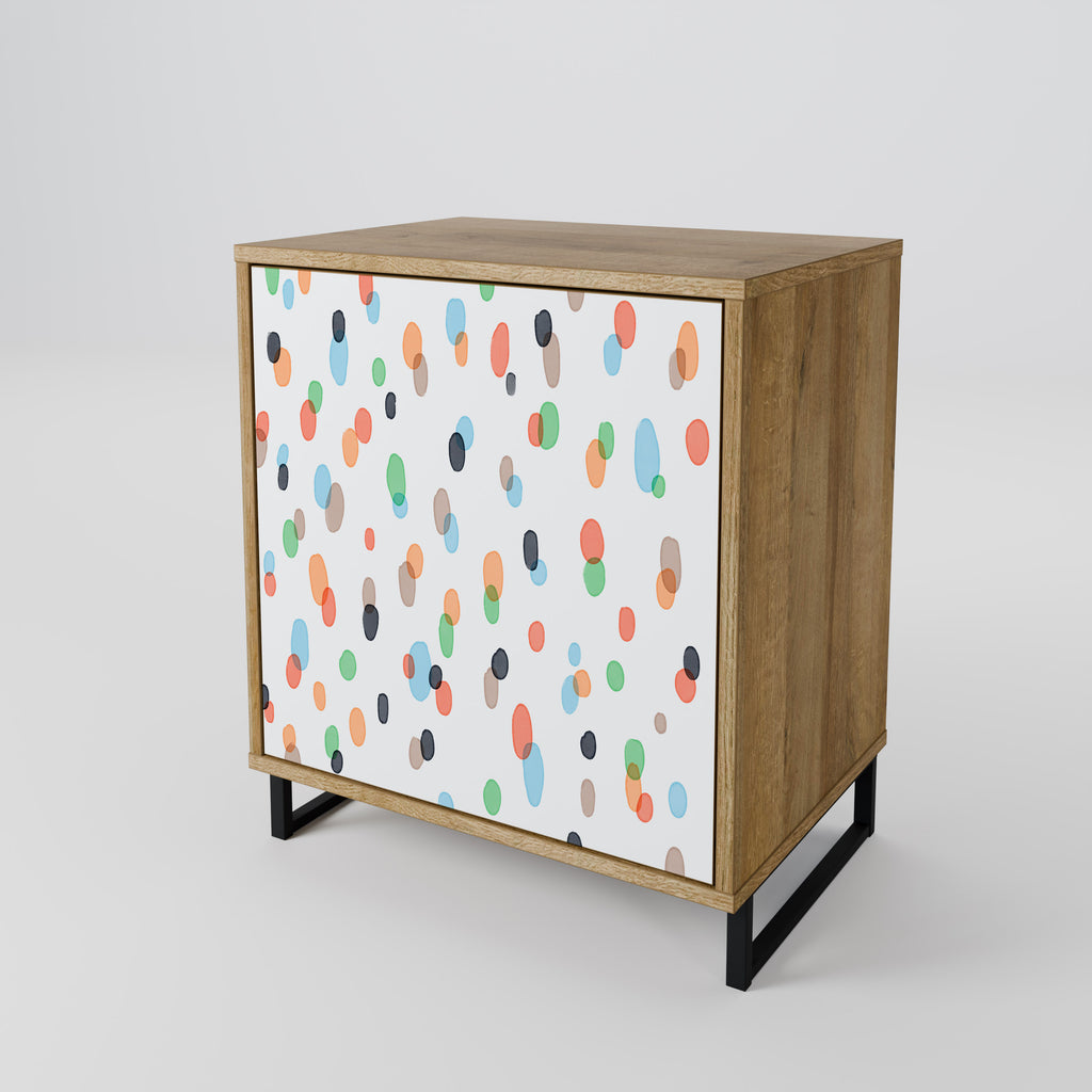 ENERGETIC SPOTS Sideboard mit 1 Tür in Eiche-Optik