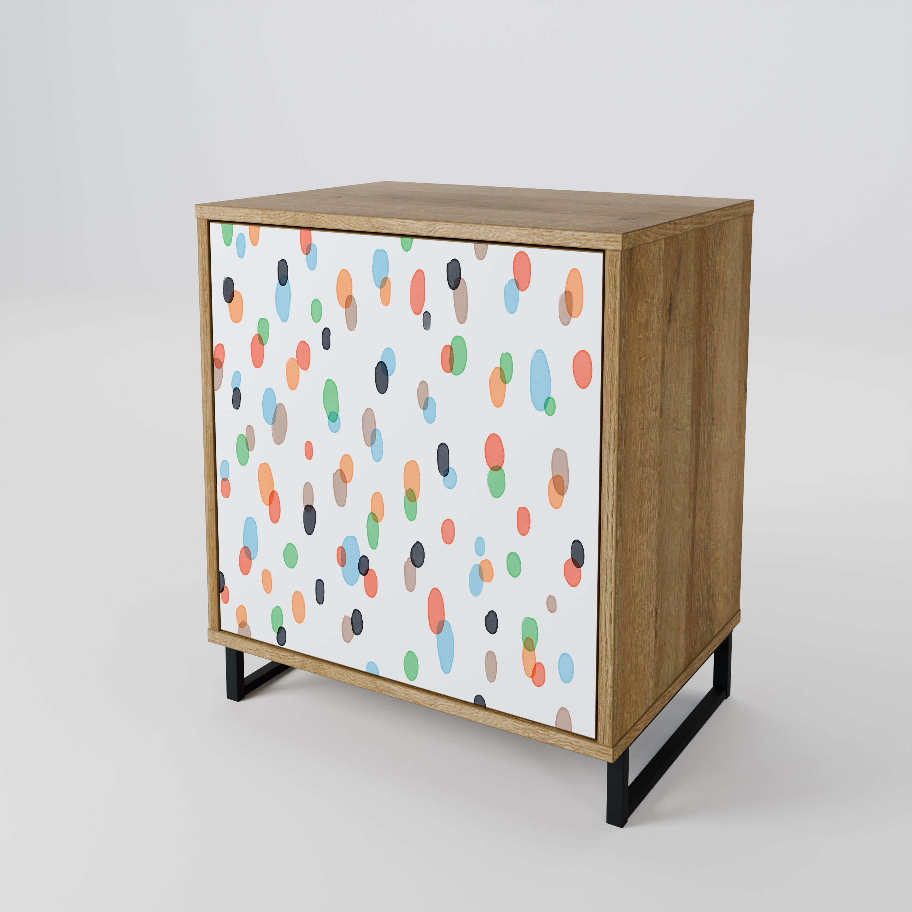 ENERGETIC SPOTS Sideboard mit 1 Tür in Eiche-Optik