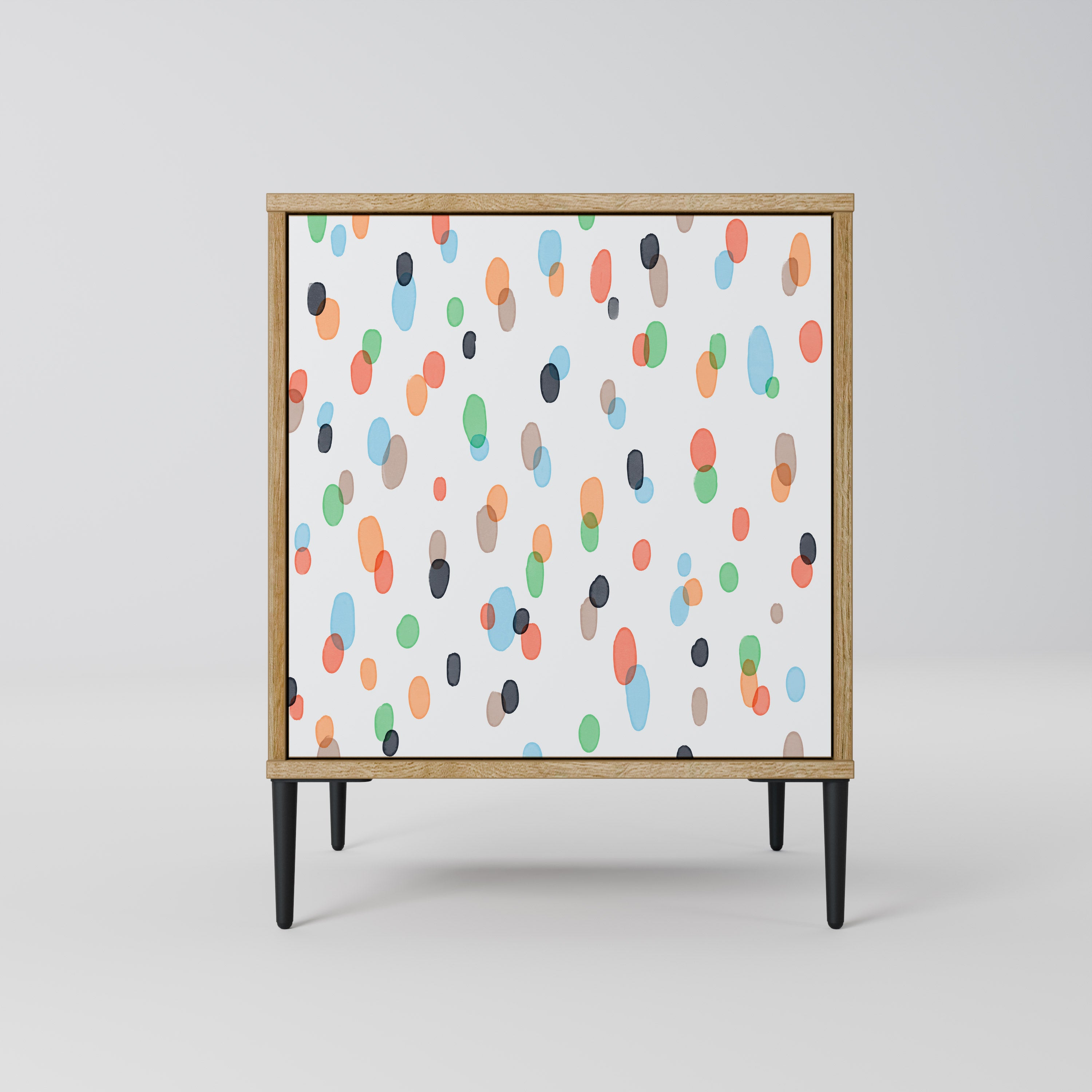 ENERGETIC SPOTS Sideboard mit 1 Tür in Eiche-Optik