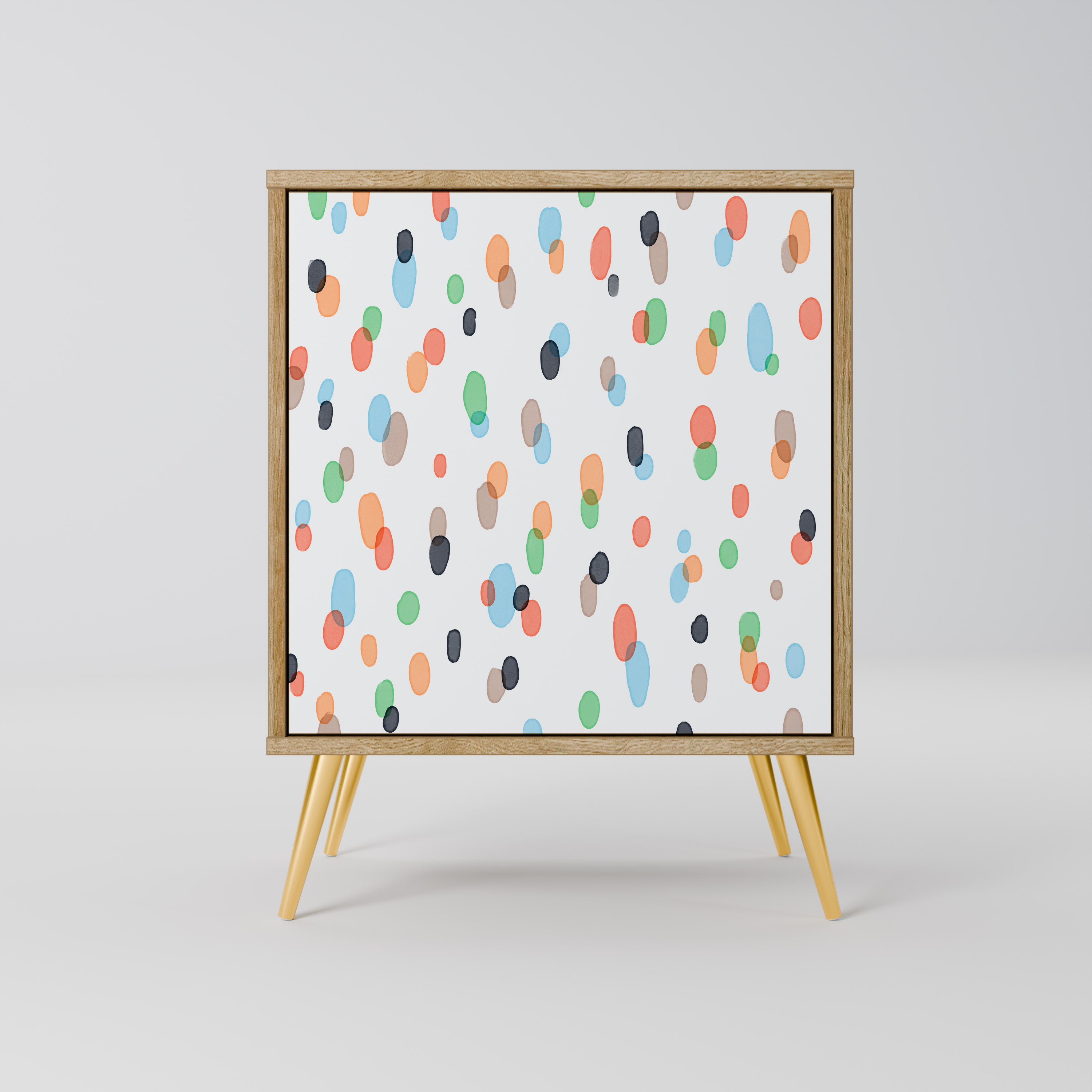 ENERGETIC SPOTS Sideboard mit 1 Tür in Eiche-Optik