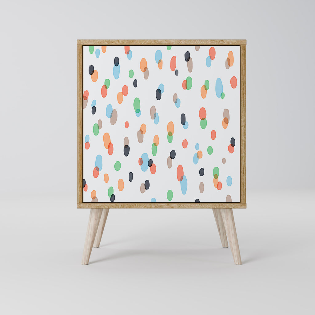 ENERGETIC SPOTS Sideboard mit 1 Tür in Eiche-Optik