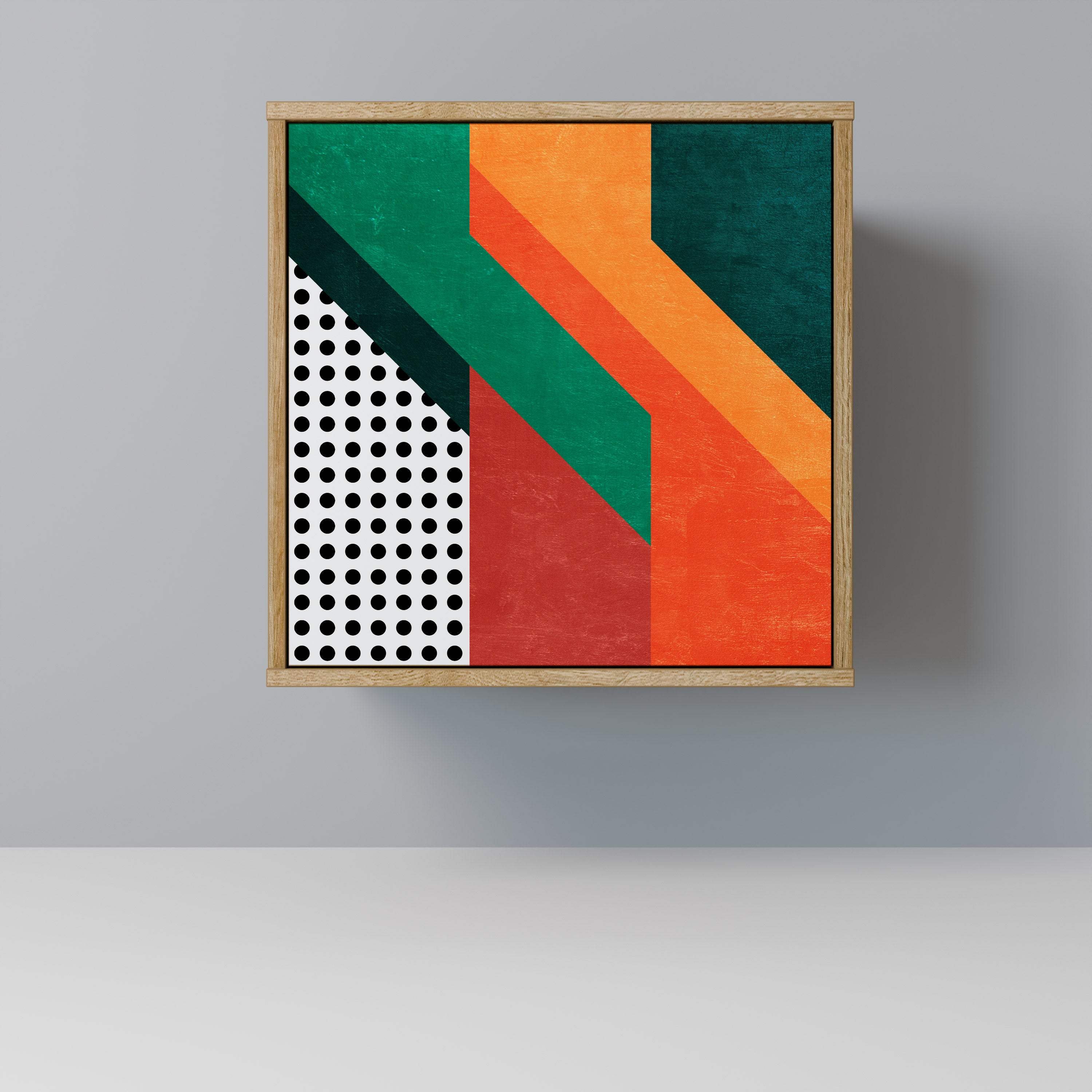 MAKESHIFT ARTISTRY Sideboard mit 1 Tür in Eiche-Optik