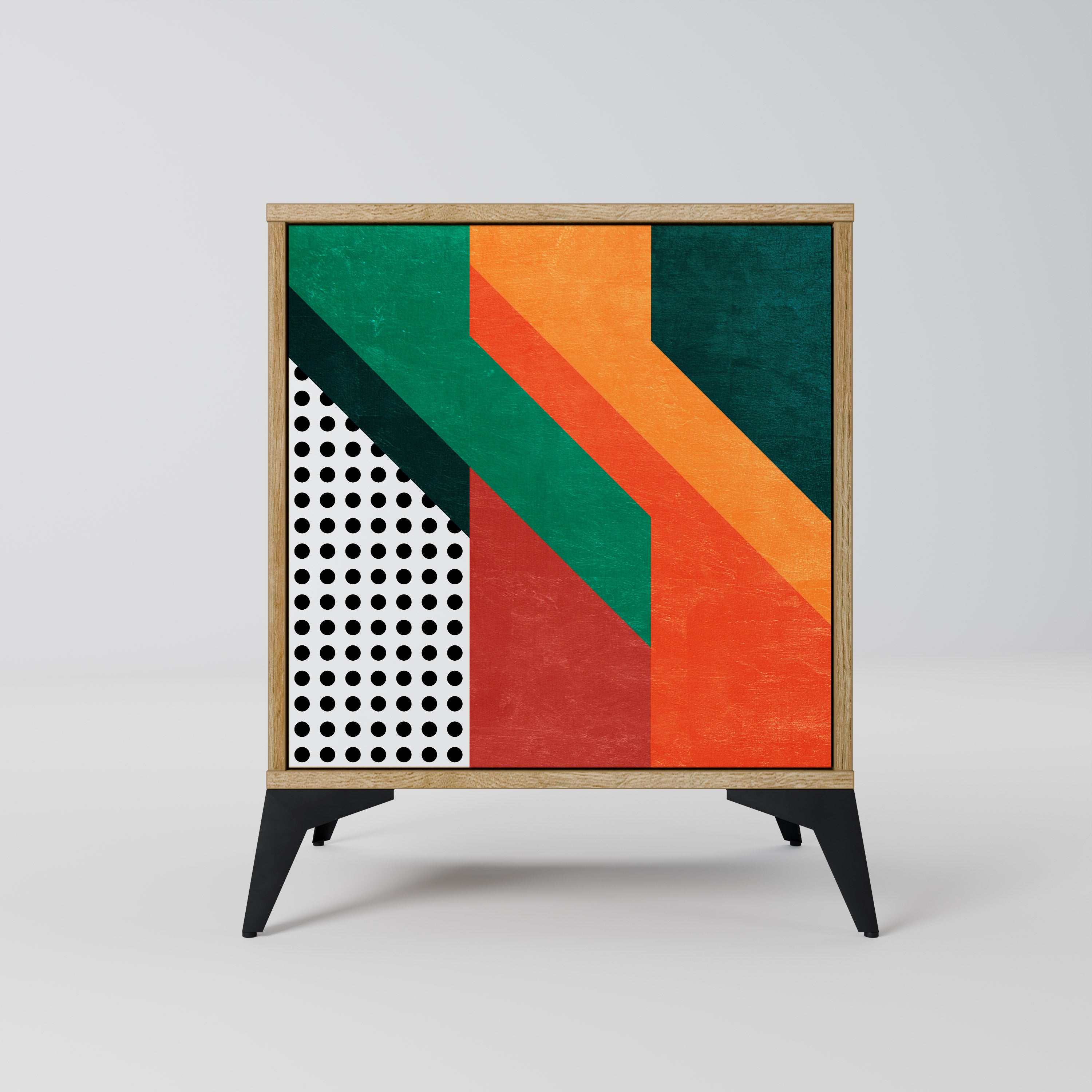 MAKESHIFT ARTISTRY Sideboard mit 1 Tür in Eiche-Optik