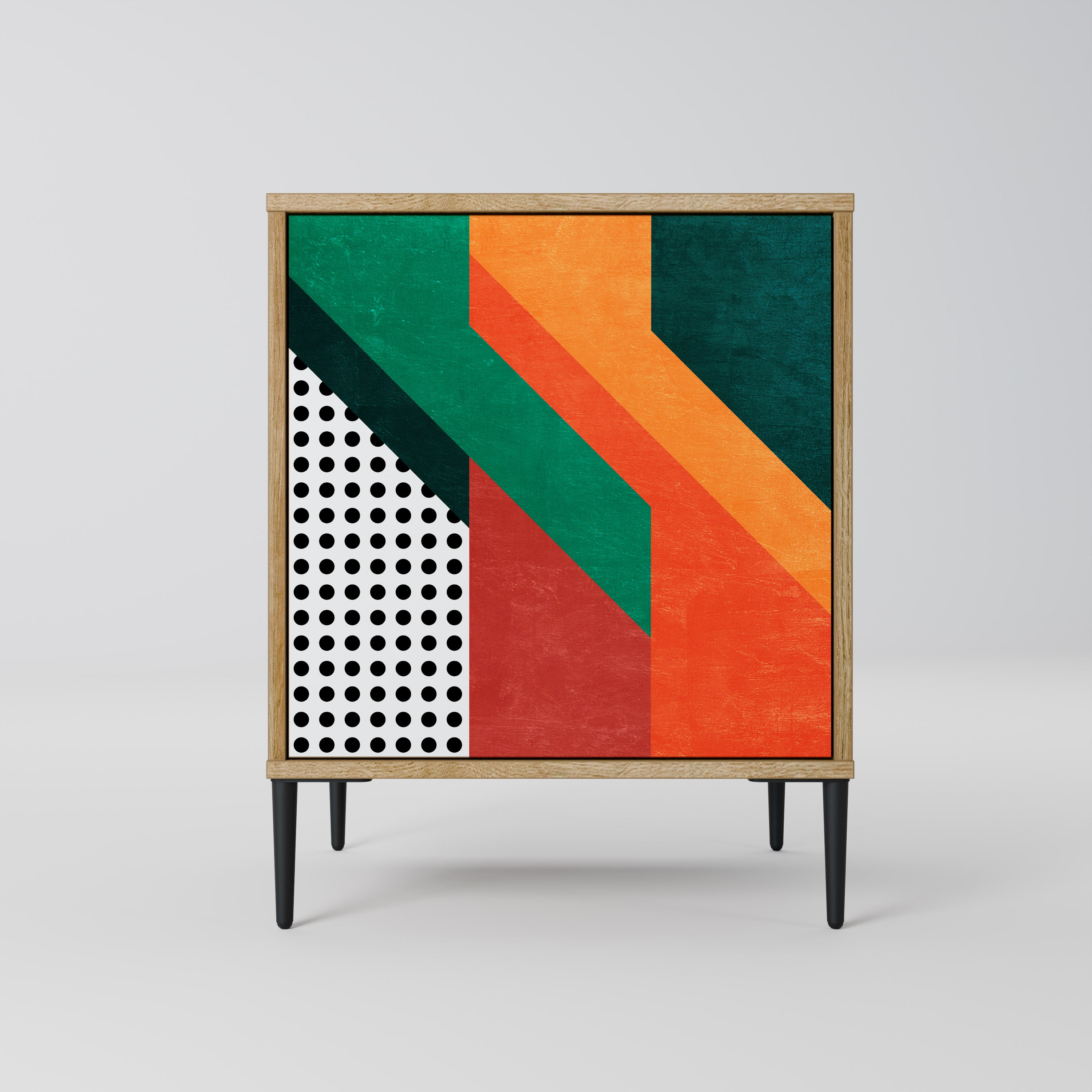 MAKESHIFT ARTISTRY Sideboard mit 1 Tür in Eiche-Optik