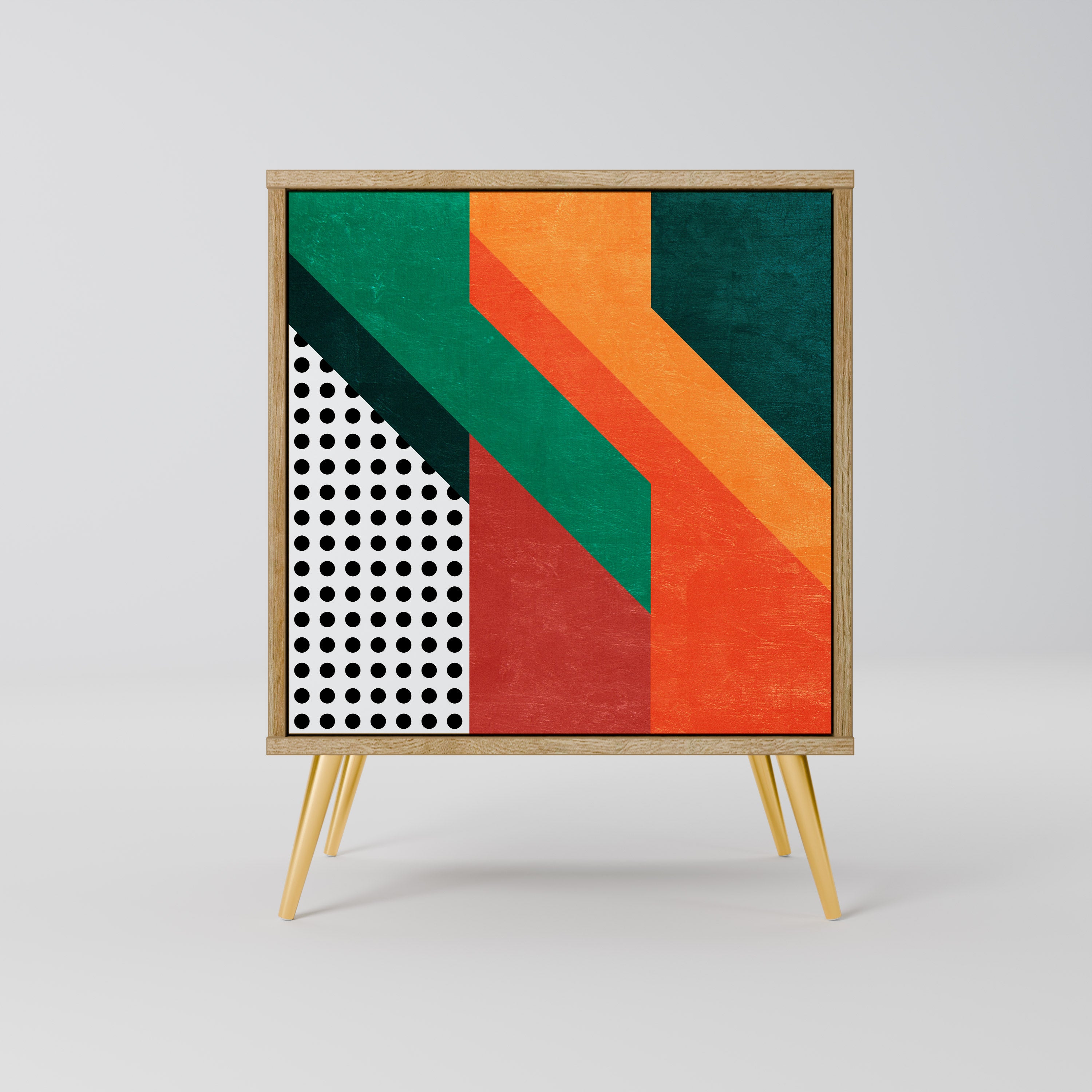 MAKESHIFT ARTISTRY Sideboard mit 1 Tür in Eiche-Optik