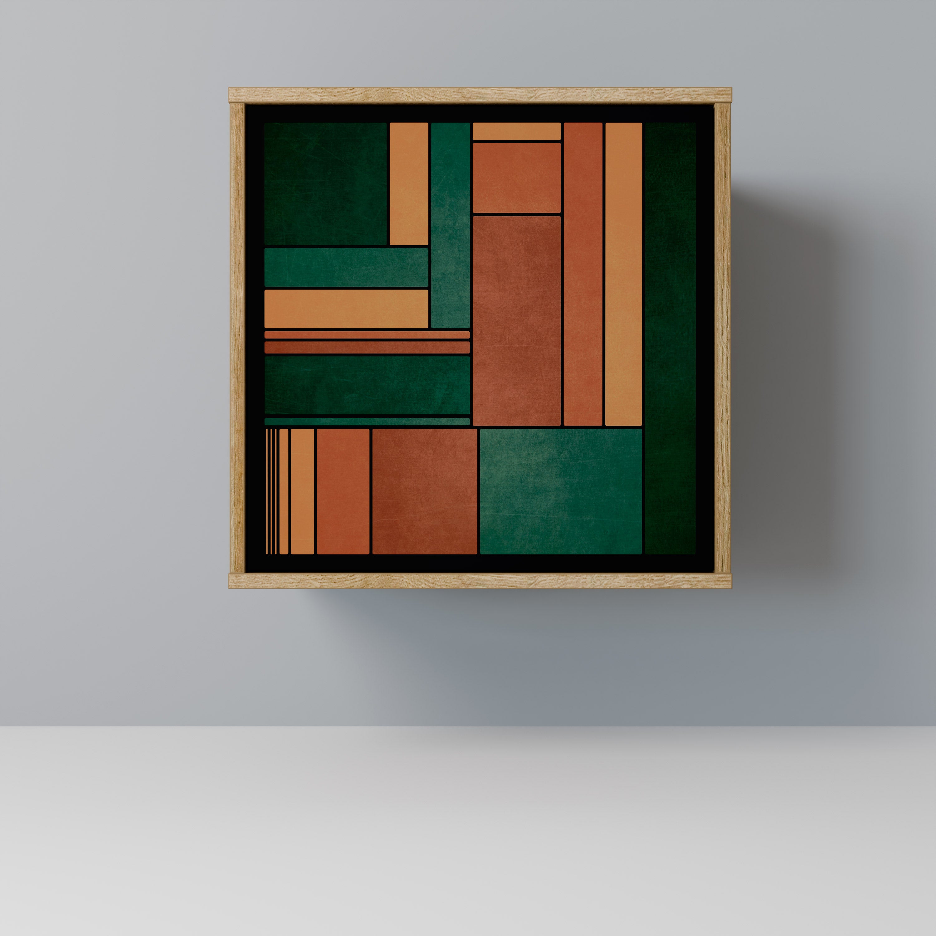 EARTHY FIGURES Sideboard mit 1 Tür in Eiche-Optik