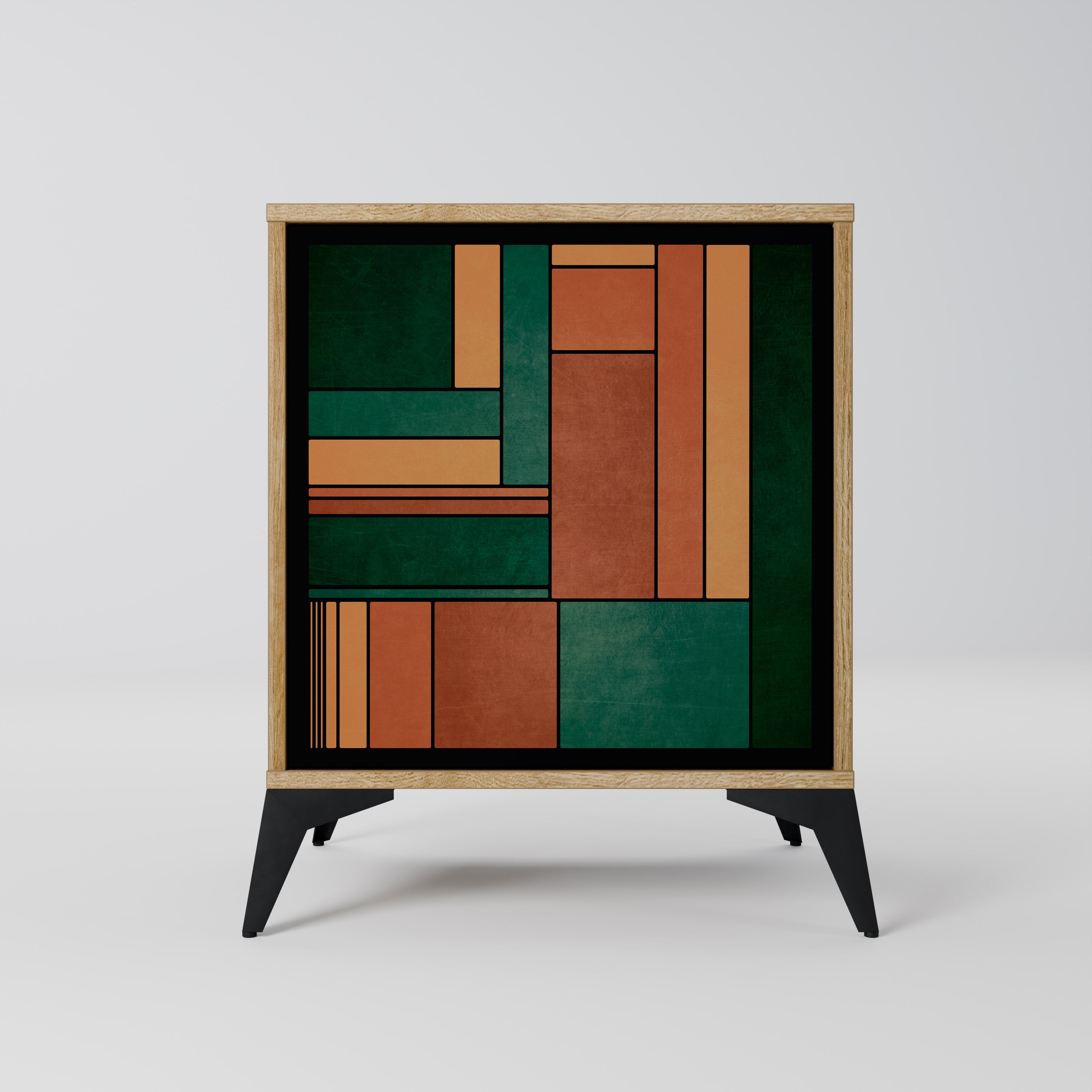 EARTHY FIGURES Sideboard mit 1 Tür in Eiche-Optik