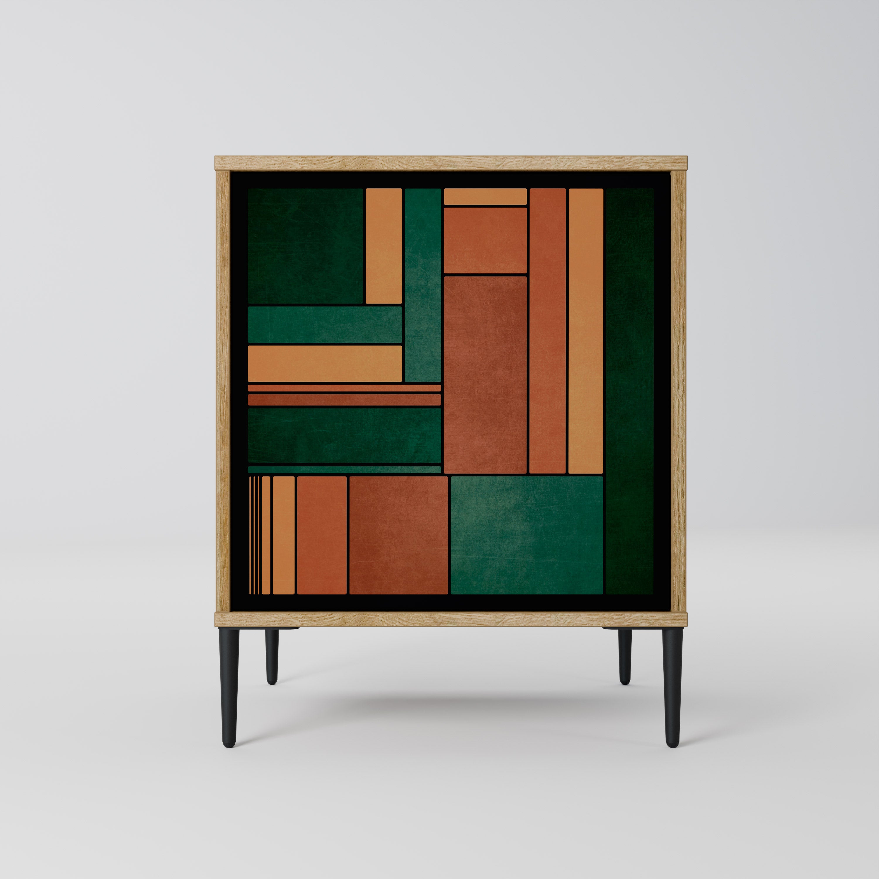 EARTHY FIGURES Sideboard mit 1 Tür in Eiche-Optik