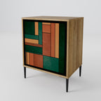 EARTHY FIGURES 1-Door Sideboard in Oak Effect