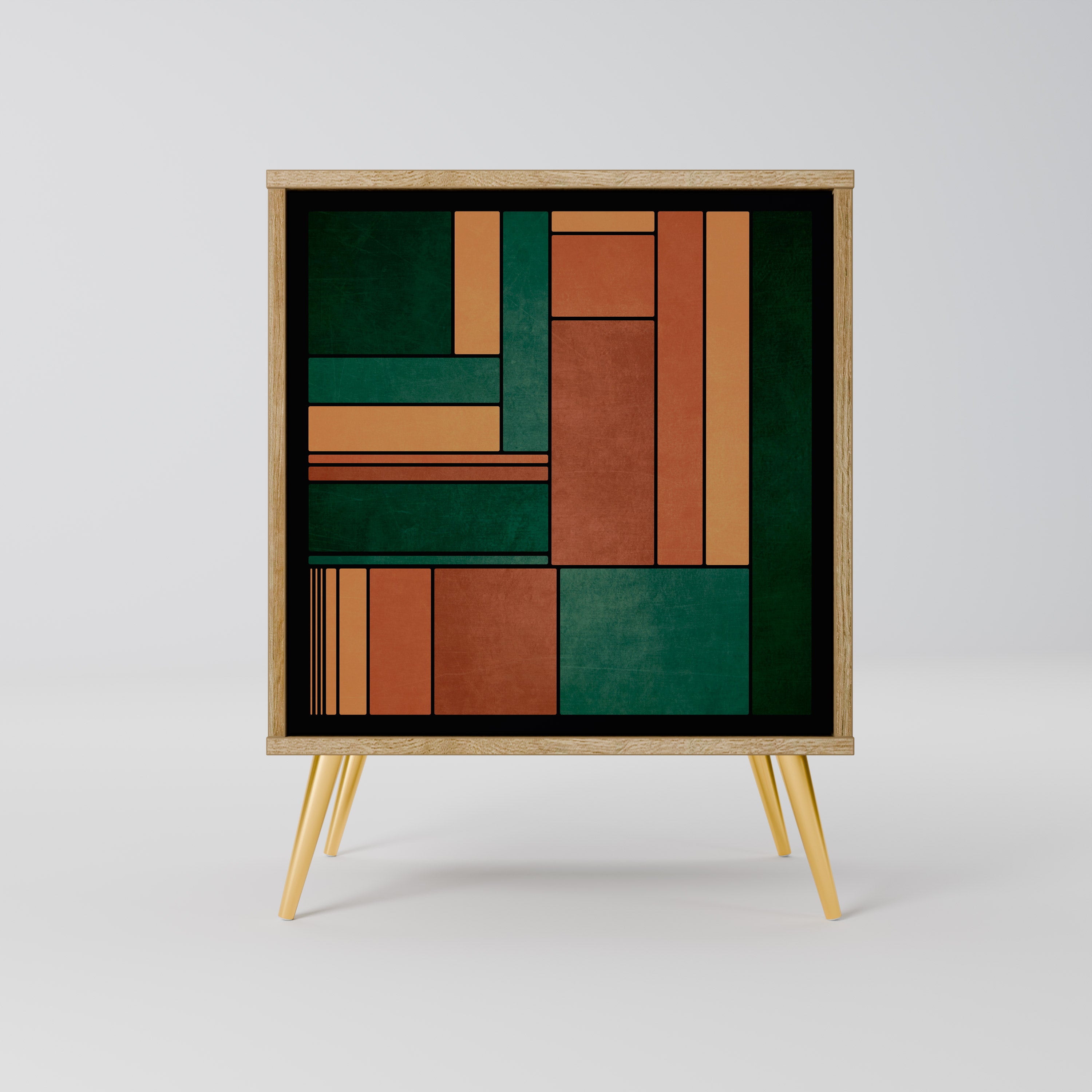 EARTHY FIGURES Sideboard mit 1 Tür in Eiche-Optik