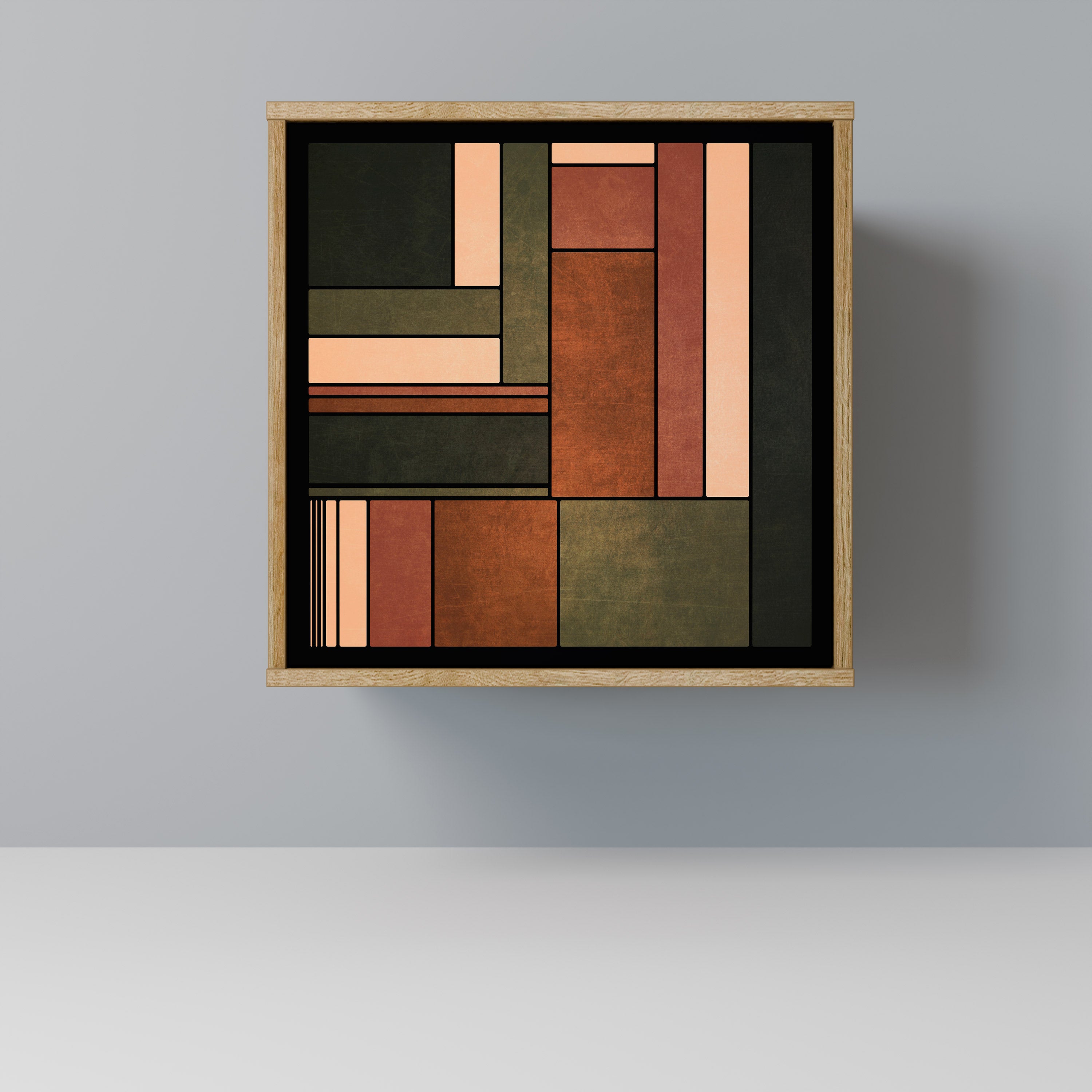 FIGURES OF NATURE Sideboard mit 1 Tür in Eiche-Optik