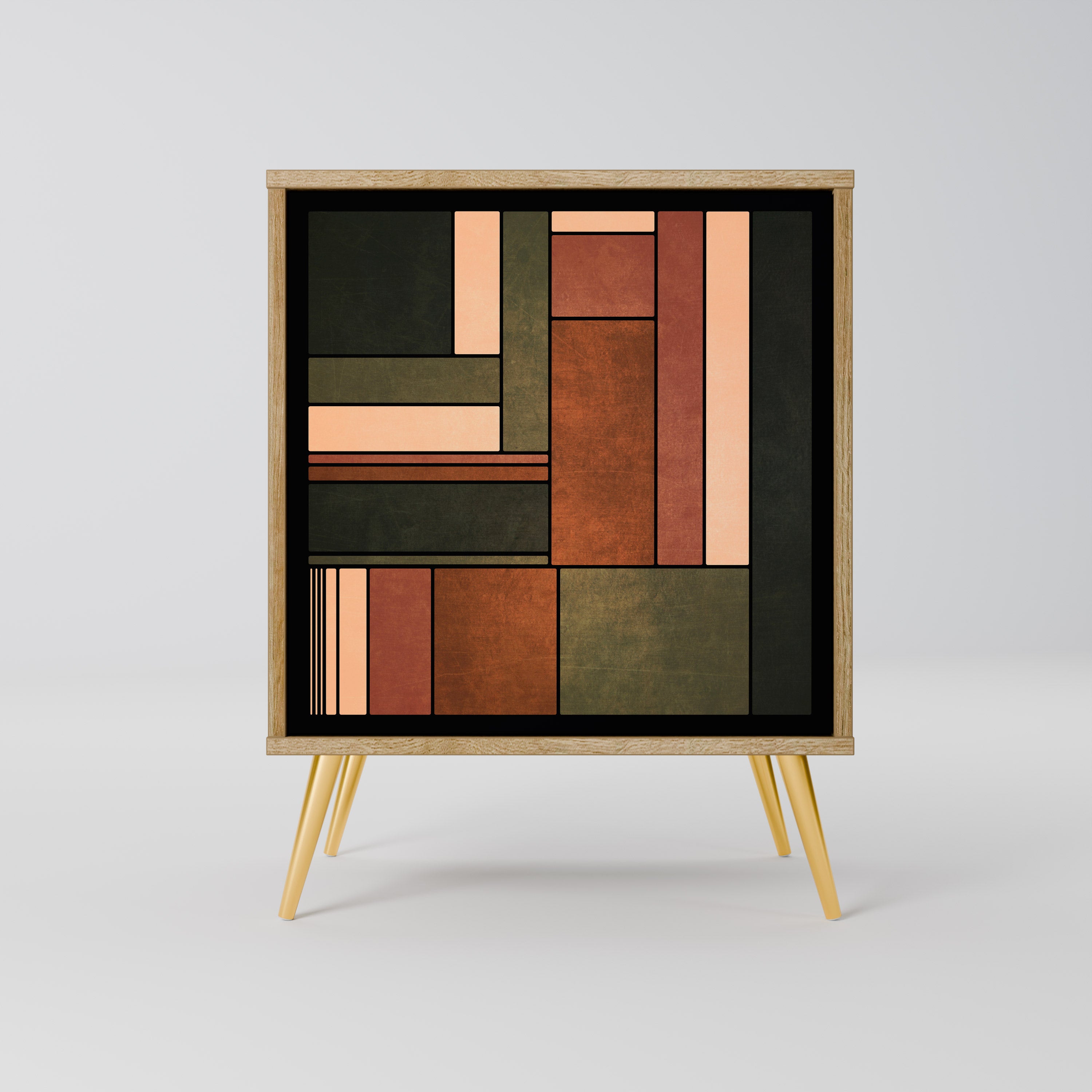 FIGURES OF NATURE Sideboard mit 1 Tür in Eiche-Optik