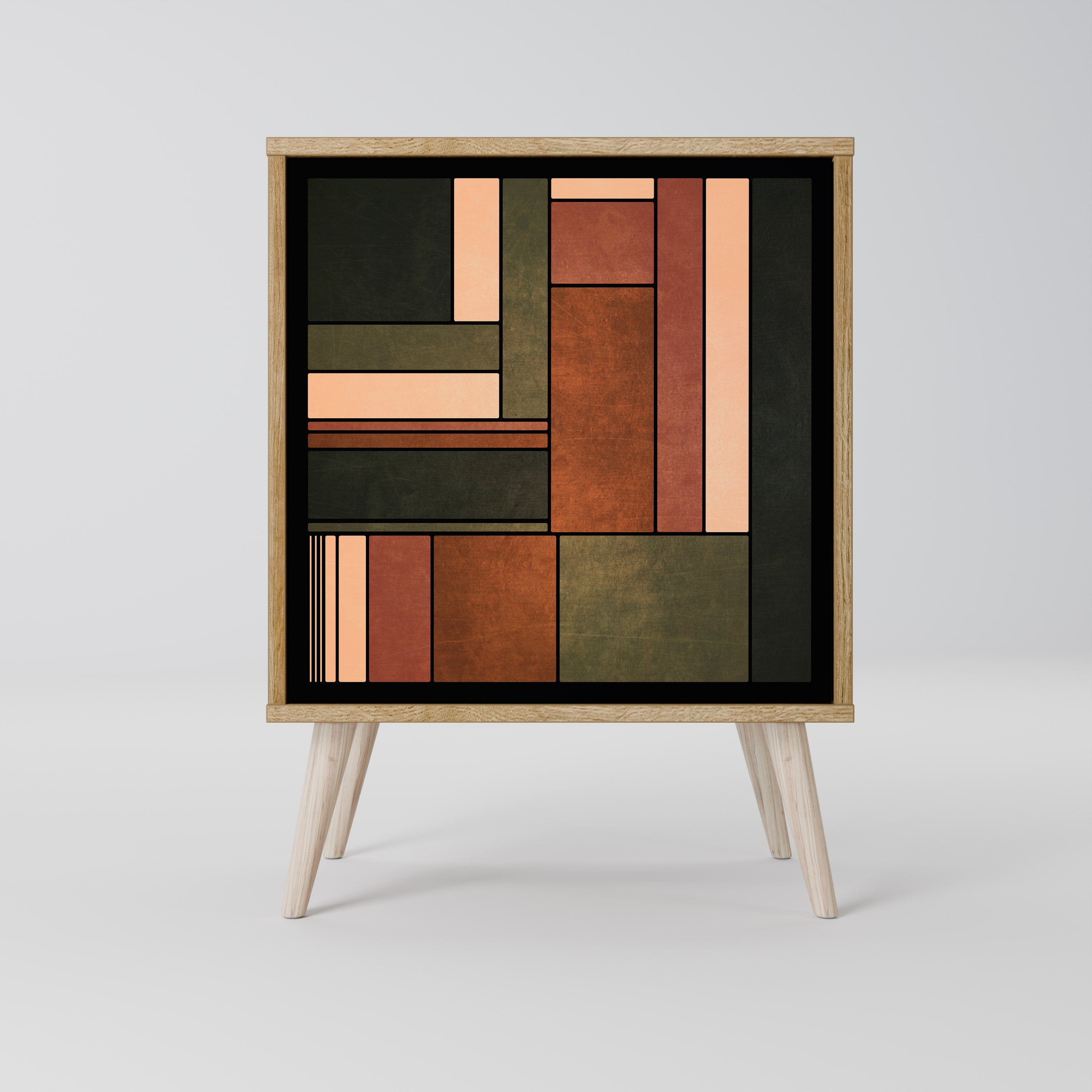 FIGURES OF NATURE Sideboard mit 1 Tür in Eiche-Optik