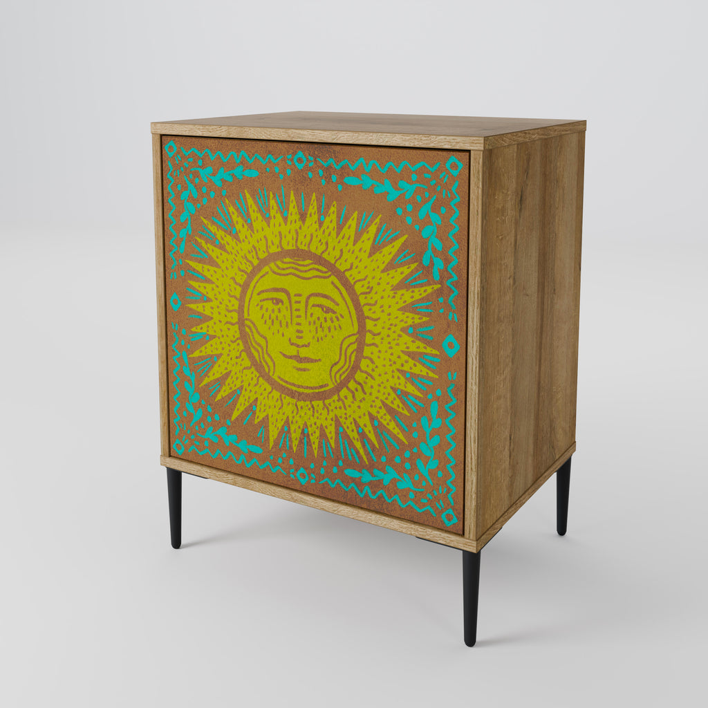 SUNSHINE EULOGY Sideboard mit 1 Tür in Eiche-Optik