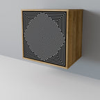 POLYGON ILLUSION Sideboard mit 1 Tür in Eiche-Optik