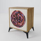 BROWN CIRCLES Sideboard mit 1 Tür in Eiche-Optik