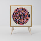 BROWN CIRCLES Sideboard mit 1 Tür in Eiche-Optik