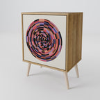 BROWN CIRCLES Sideboard mit 1 Tür in Eiche-Optik