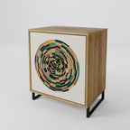 GREEN CIRCLES Sideboard mit 1 Tür in Eiche-Optik