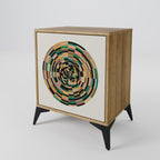 GREEN CIRCLES Sideboard mit 1 Tür in Eiche-Optik