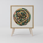 GREEN CIRCLES Sideboard mit 1 Tür in Eiche-Optik