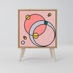 GOSSAMER ECHOES Sideboard mit 1 Tür in Eiche-Optik