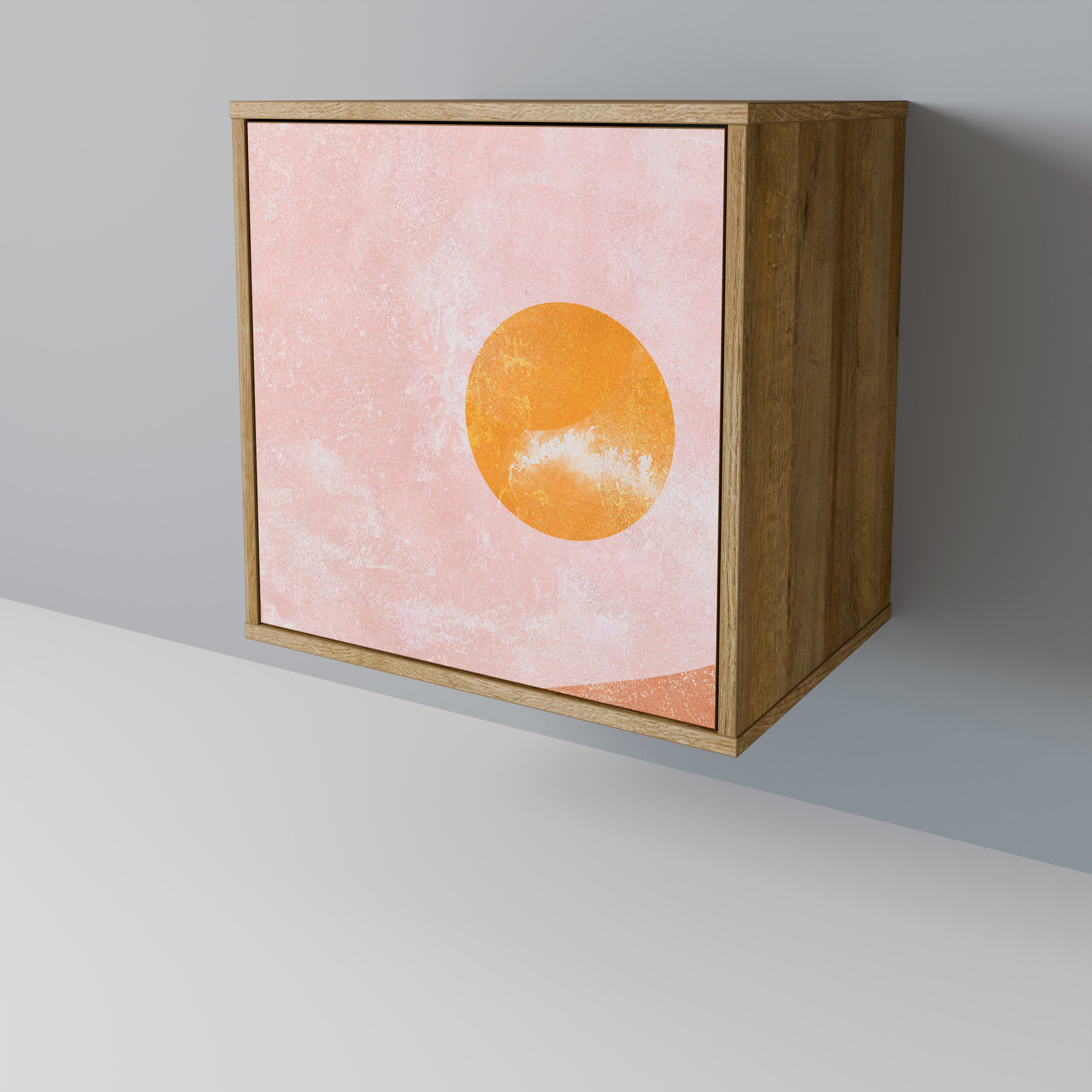 LUMINOUS SUNLIGHT Sideboard mit 1 Tür in Eiche-Optik