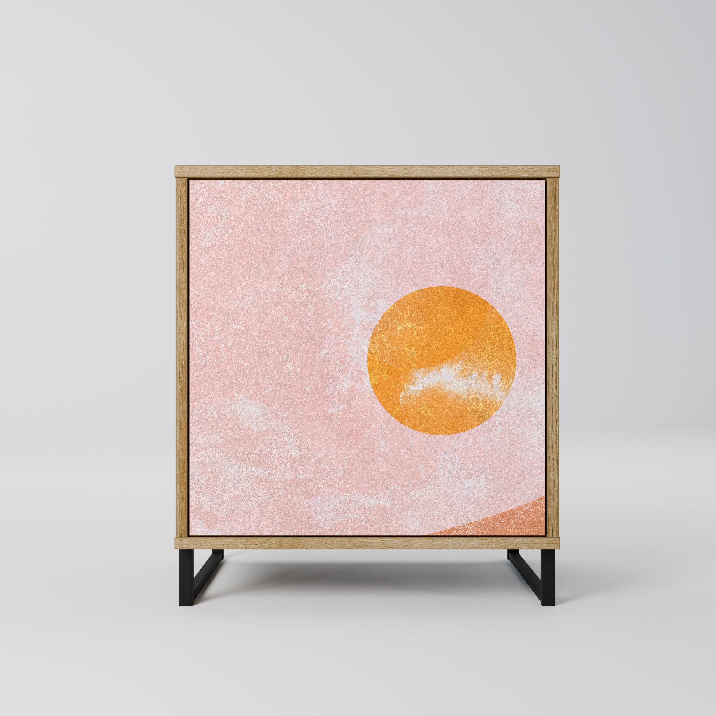 LUMINOUS SUNLIGHT Sideboard mit 1 Tür in Eiche-Optik