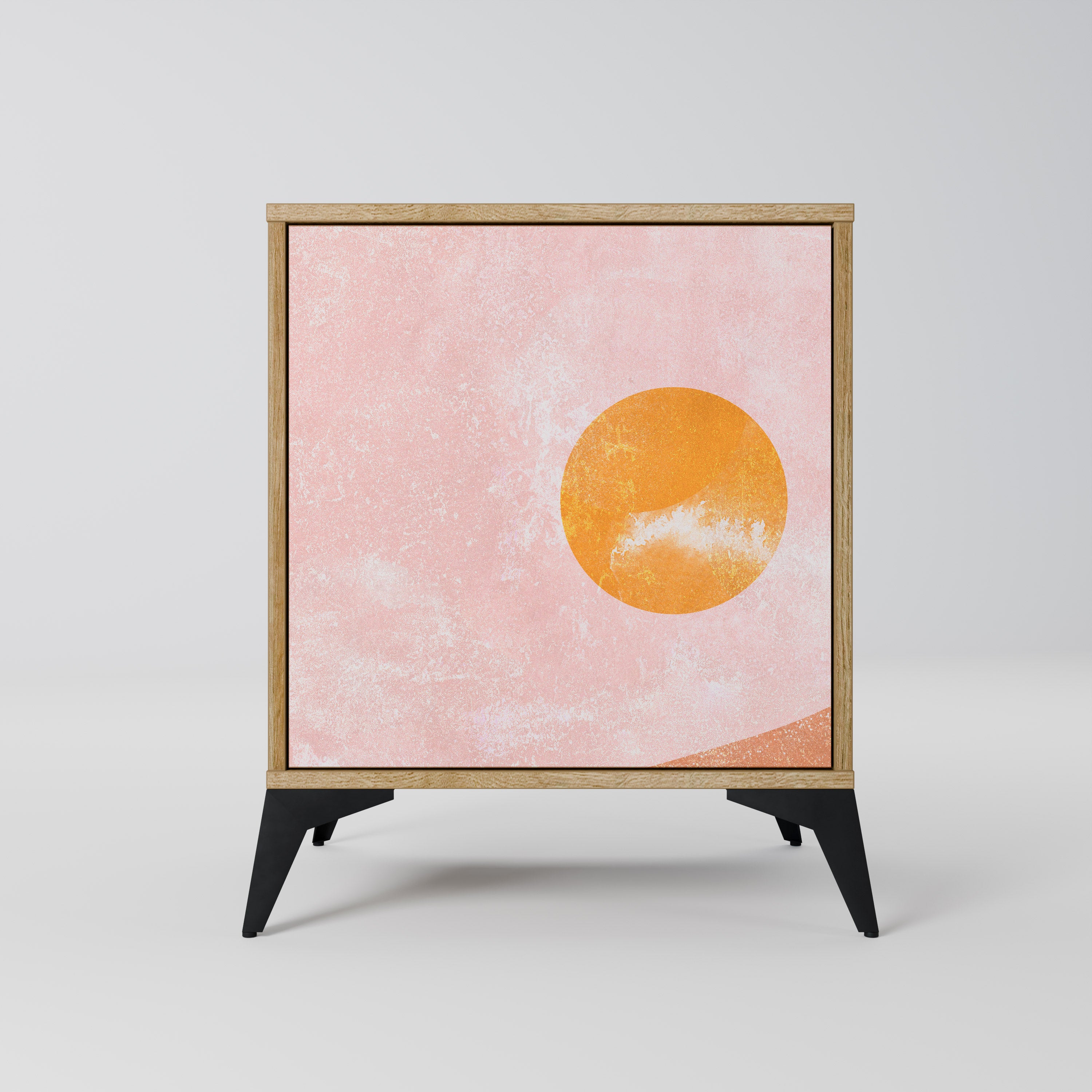 LUMINOUS SUNLIGHT Sideboard mit 1 Tür in Eiche-Optik