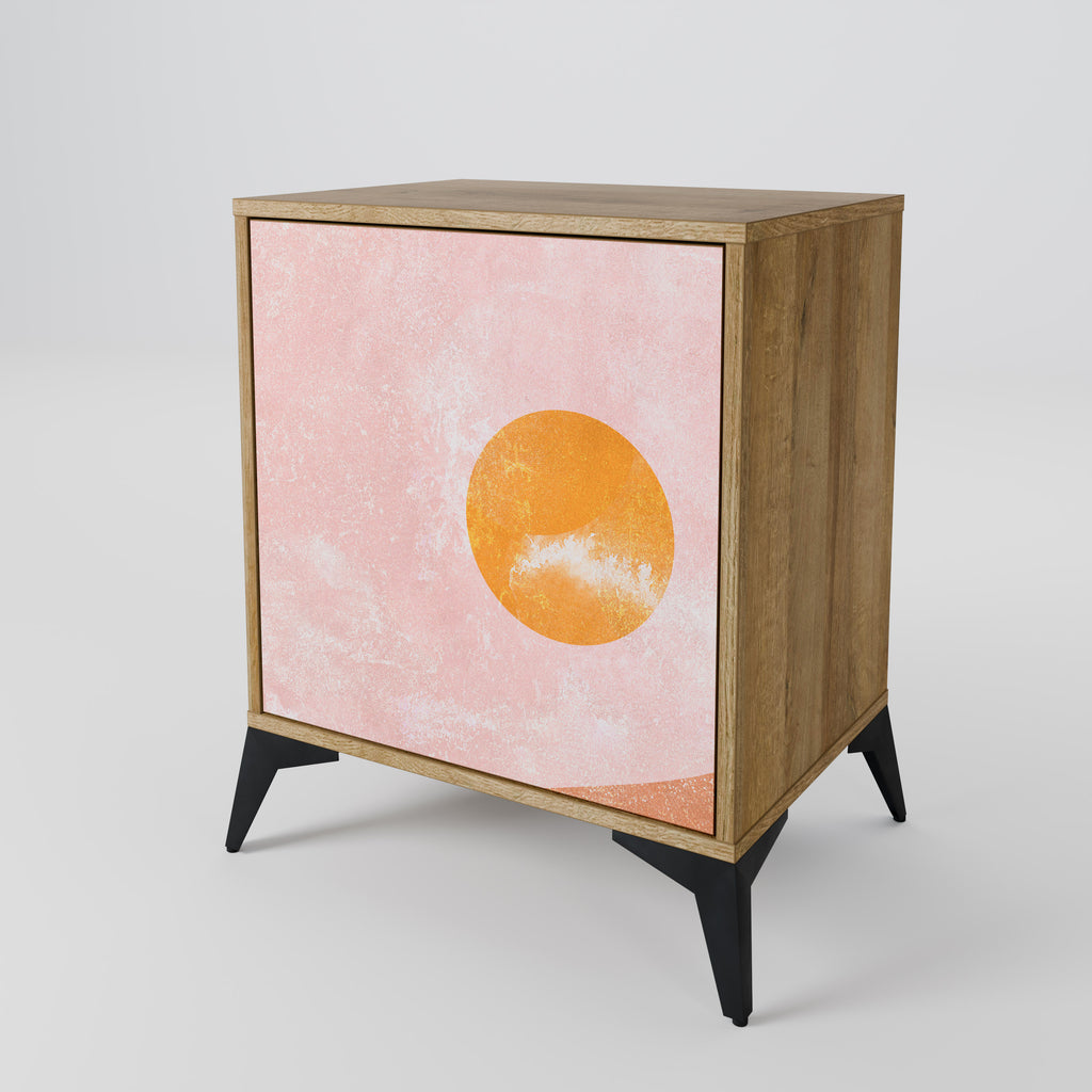 LUMINOUS SUNLIGHT Sideboard mit 1 Tür in Eiche-Optik