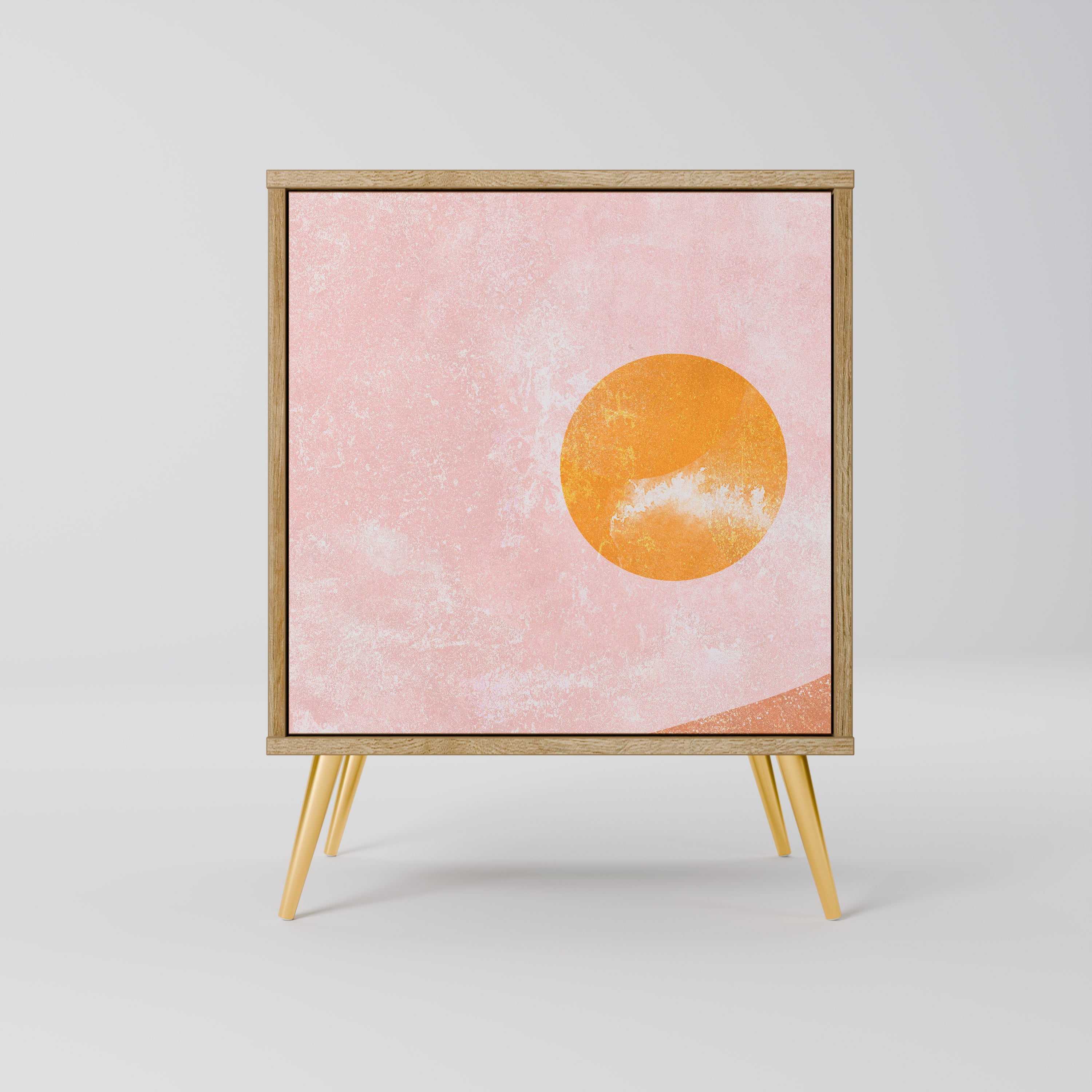 LUMINOUS SUNLIGHT Sideboard mit 1 Tür in Eiche-Optik