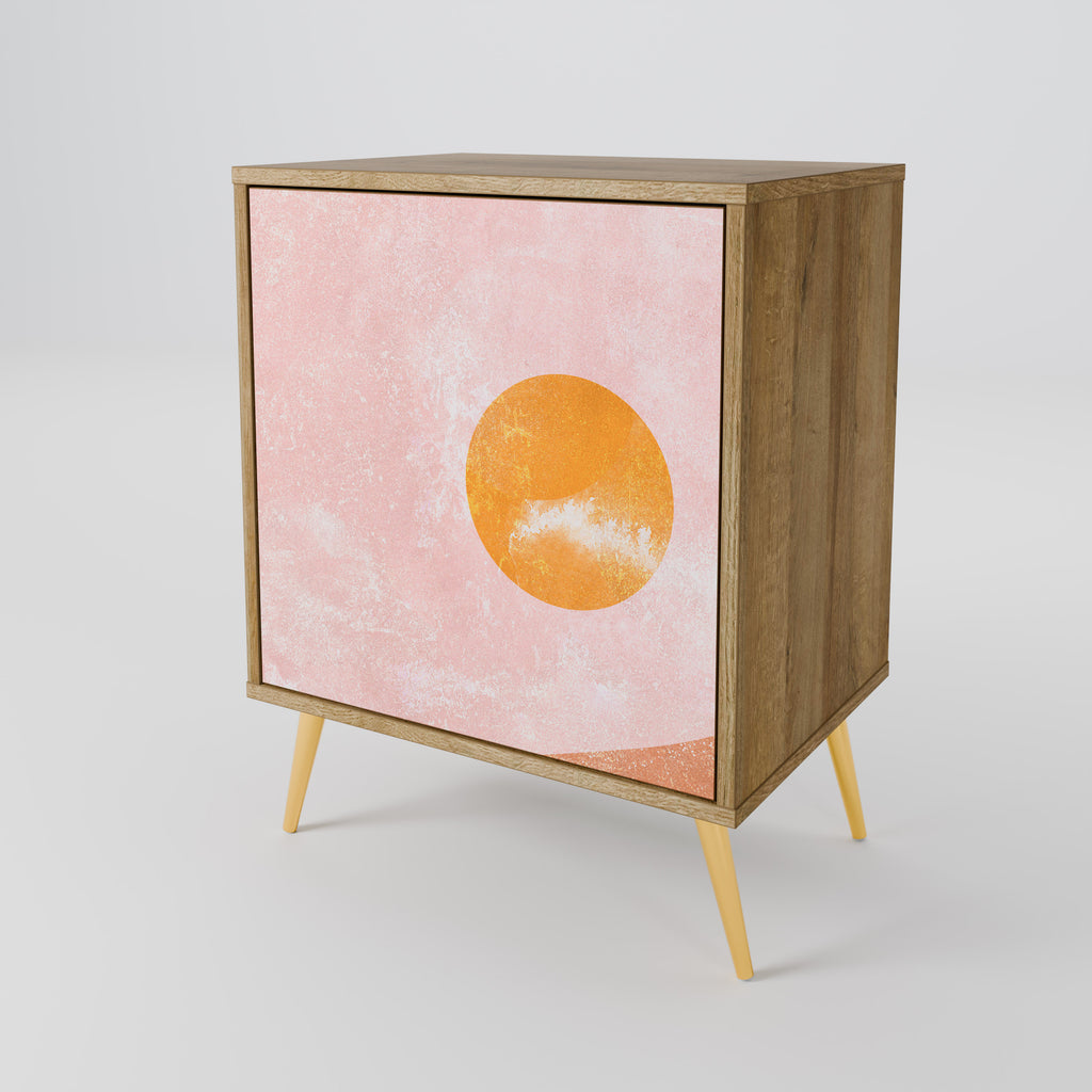 LUMINOUS SUNLIGHT Sideboard mit 1 Tür in Eiche-Optik