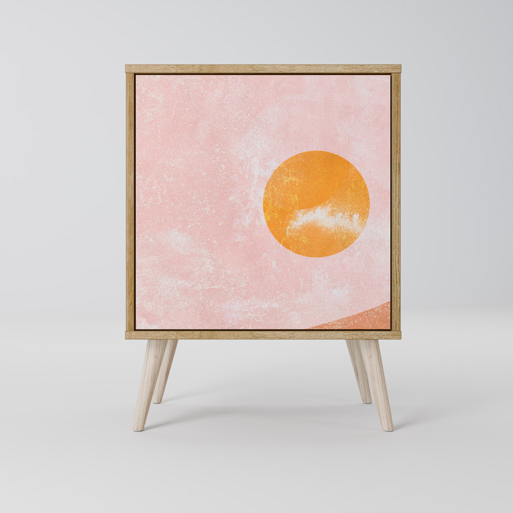 LUMINOUS SUNLIGHT Sideboard mit 1 Tür in Eiche-Optik