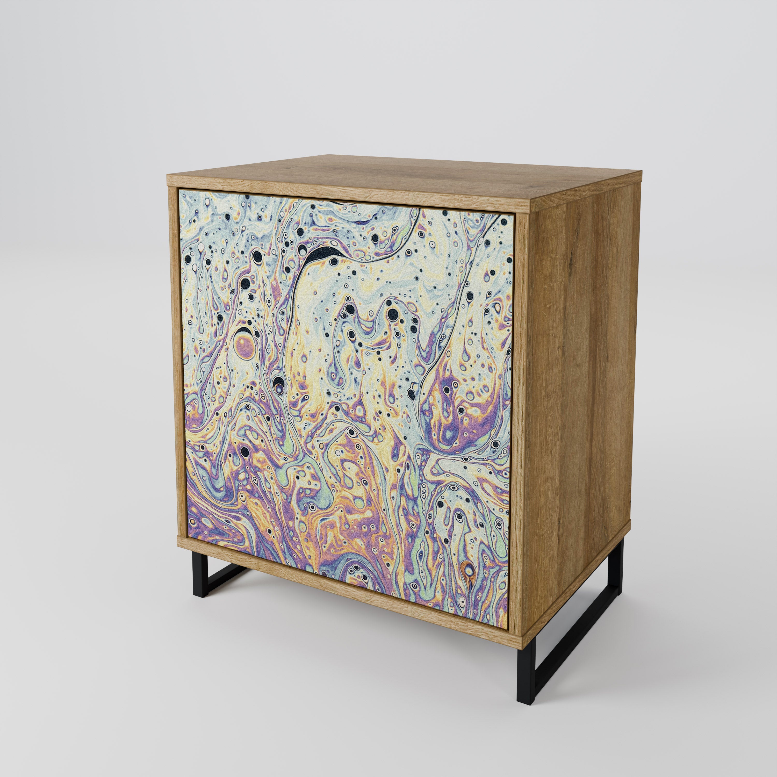 MOSAIC OF COLORS Sideboard mit 1 Tür in Eiche-Optik