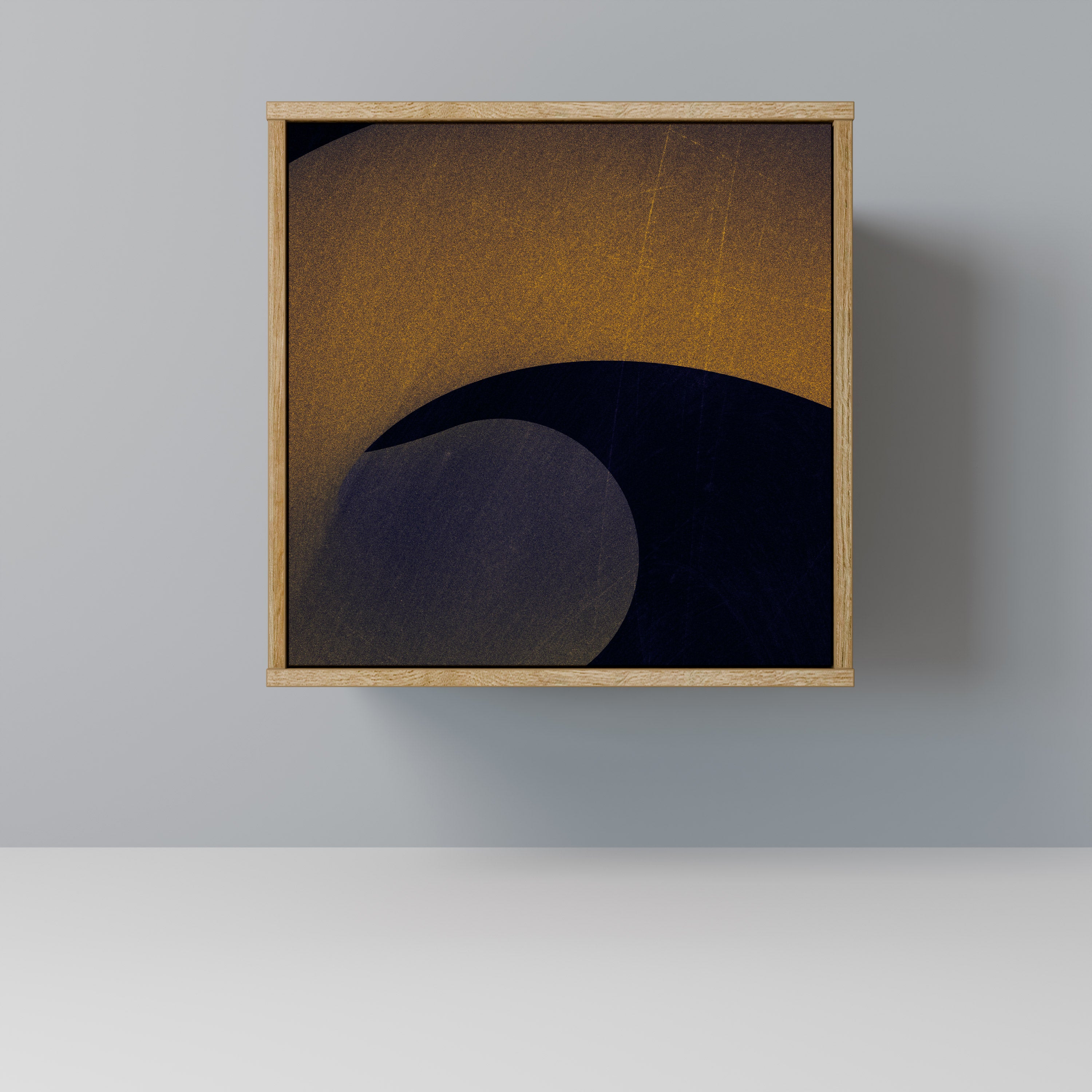 HOLLOW TIME Sideboard mit 1 Tür in Eiche-Optik