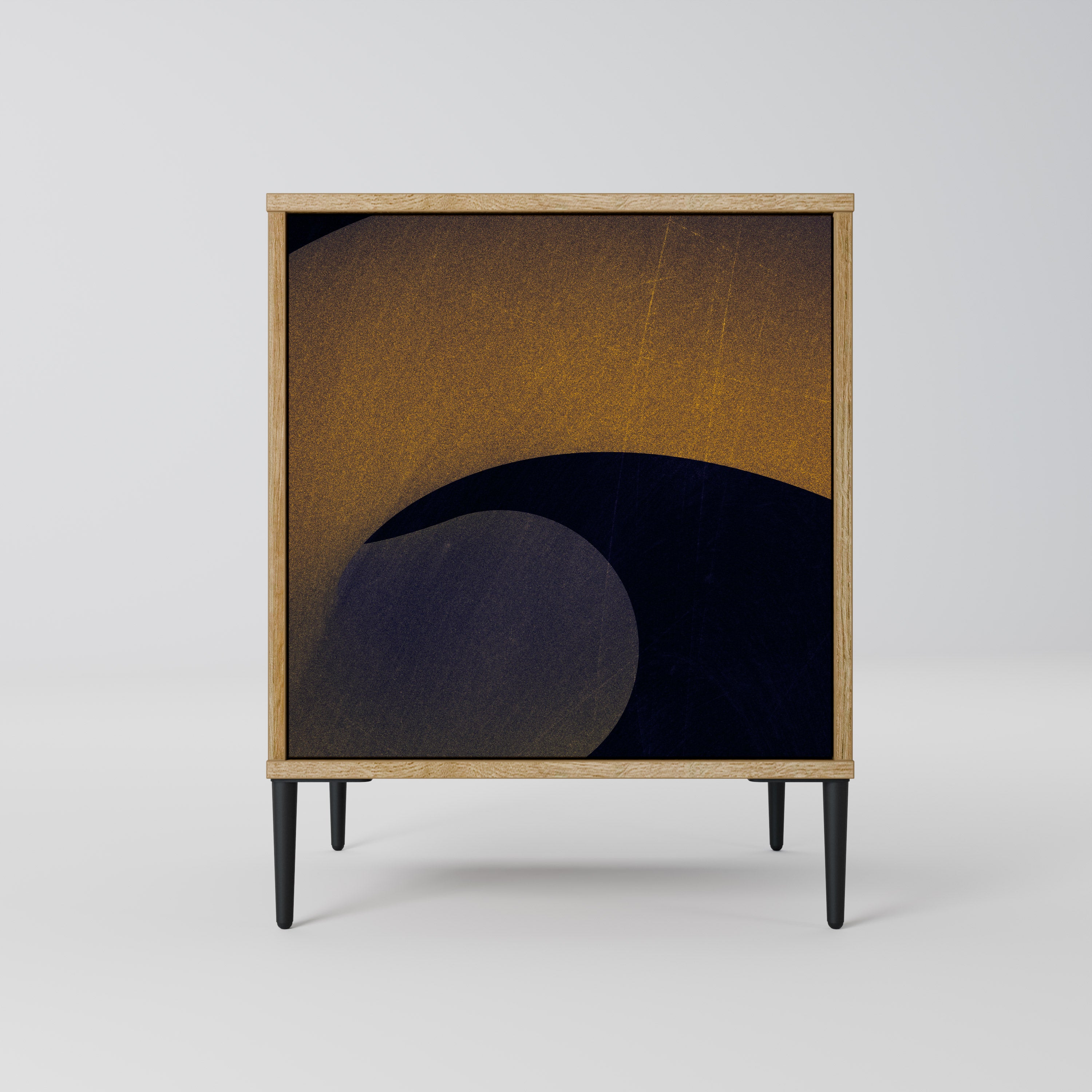 HOLLOW TIME Sideboard mit 1 Tür in Eiche-Optik