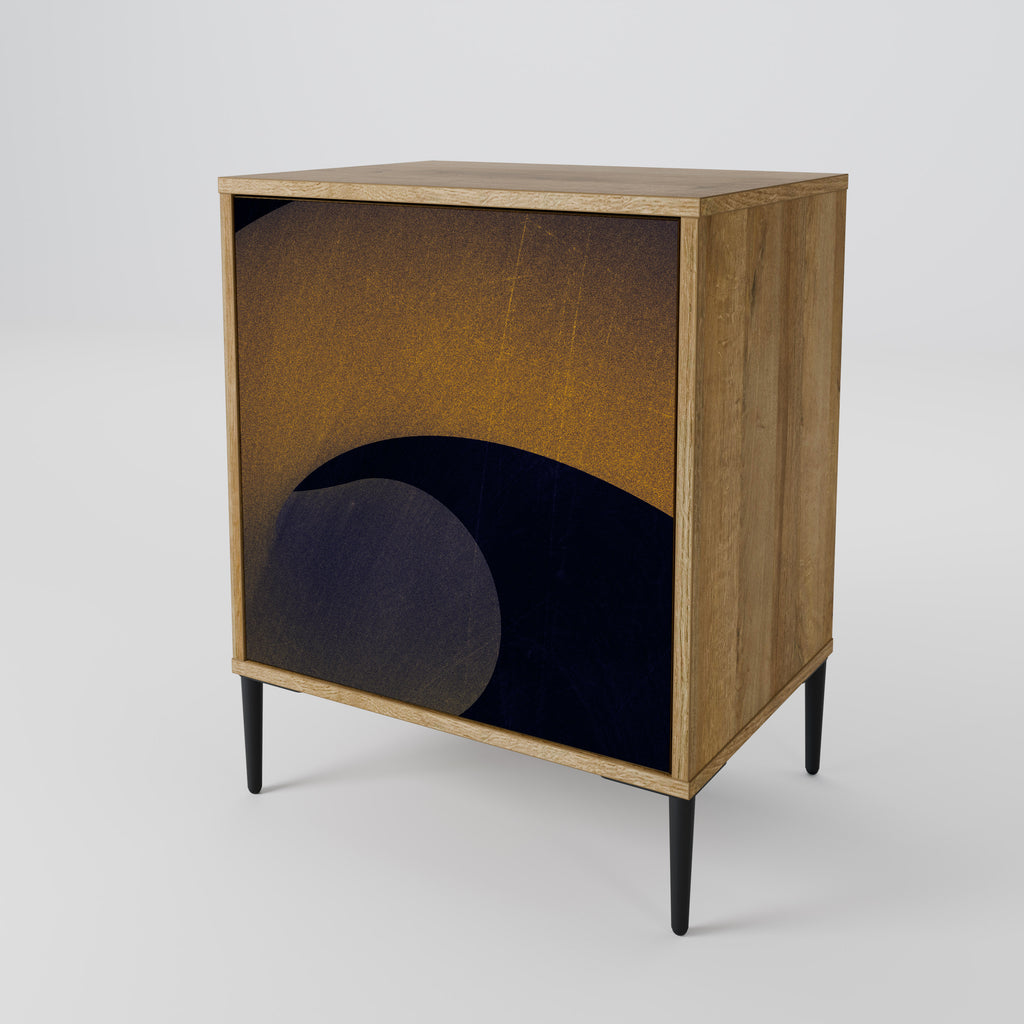 HOLLOW TIME Sideboard mit 1 Tür in Eiche-Optik