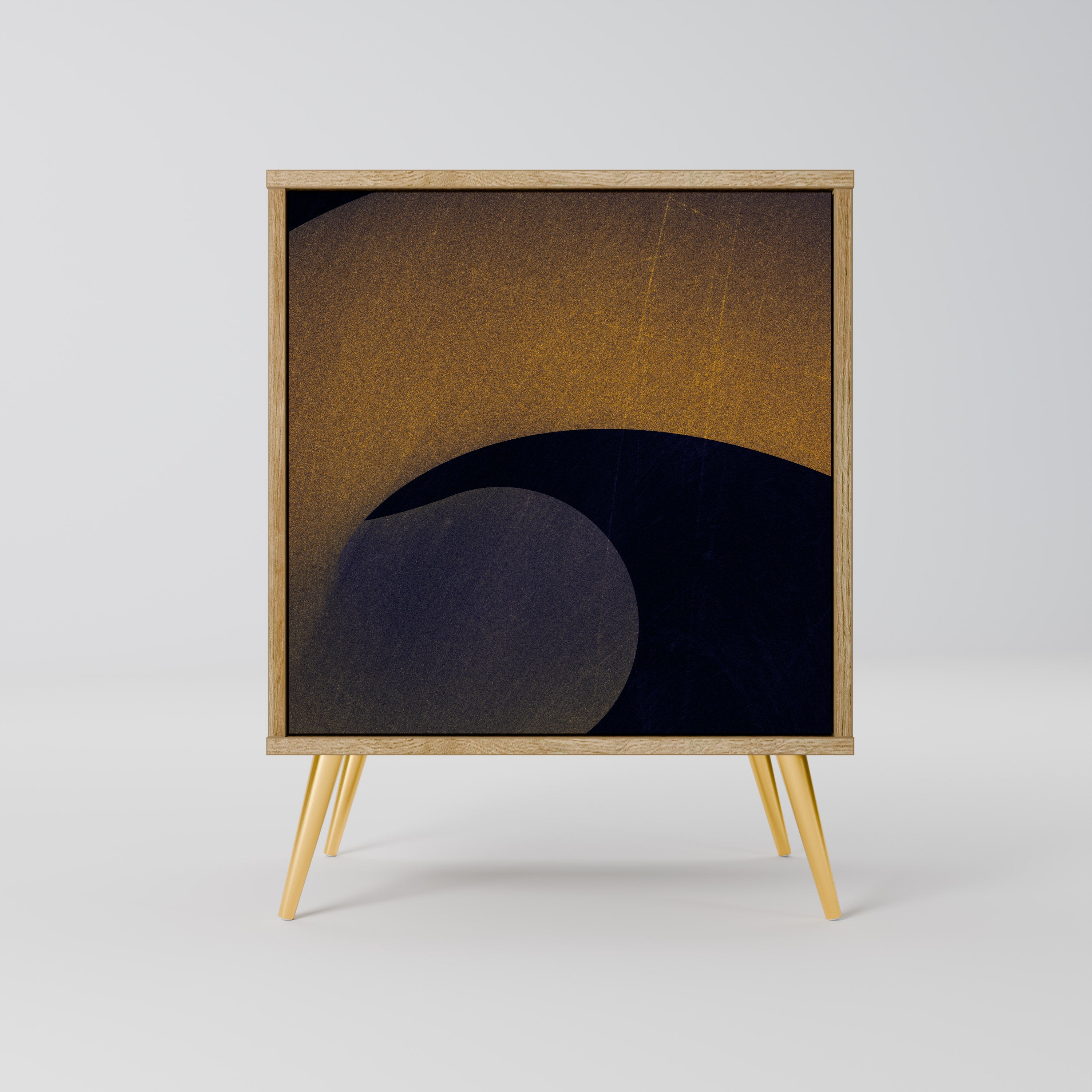 HOLLOW TIME Sideboard mit 1 Tür in Eiche-Optik